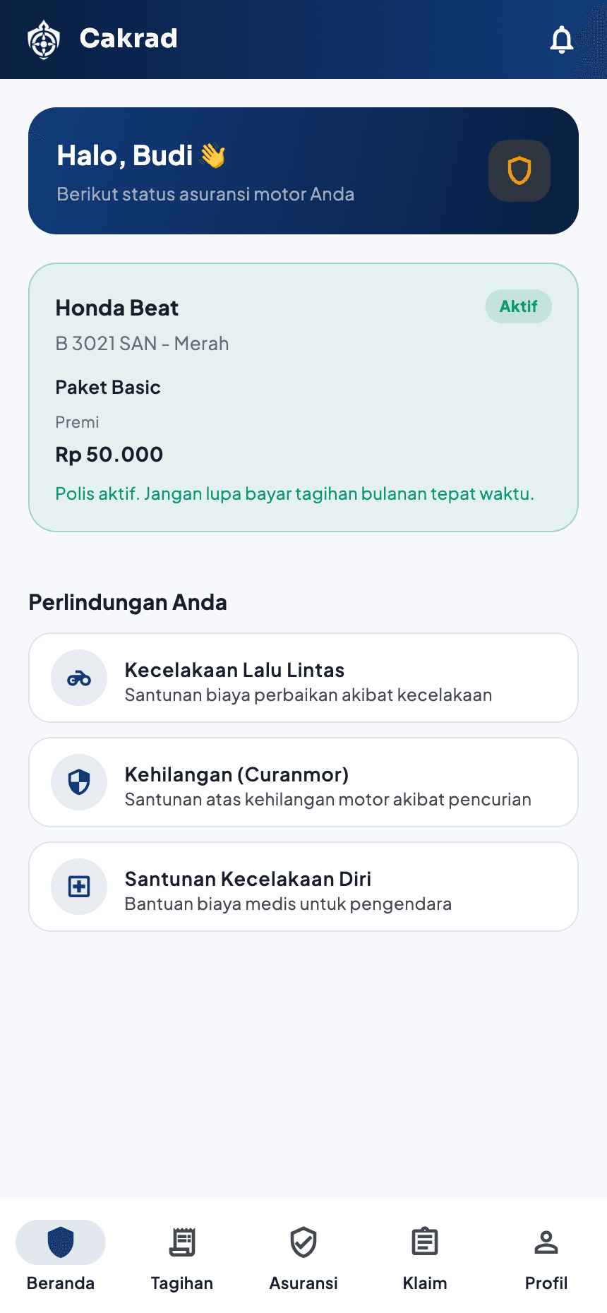 Cakrad app