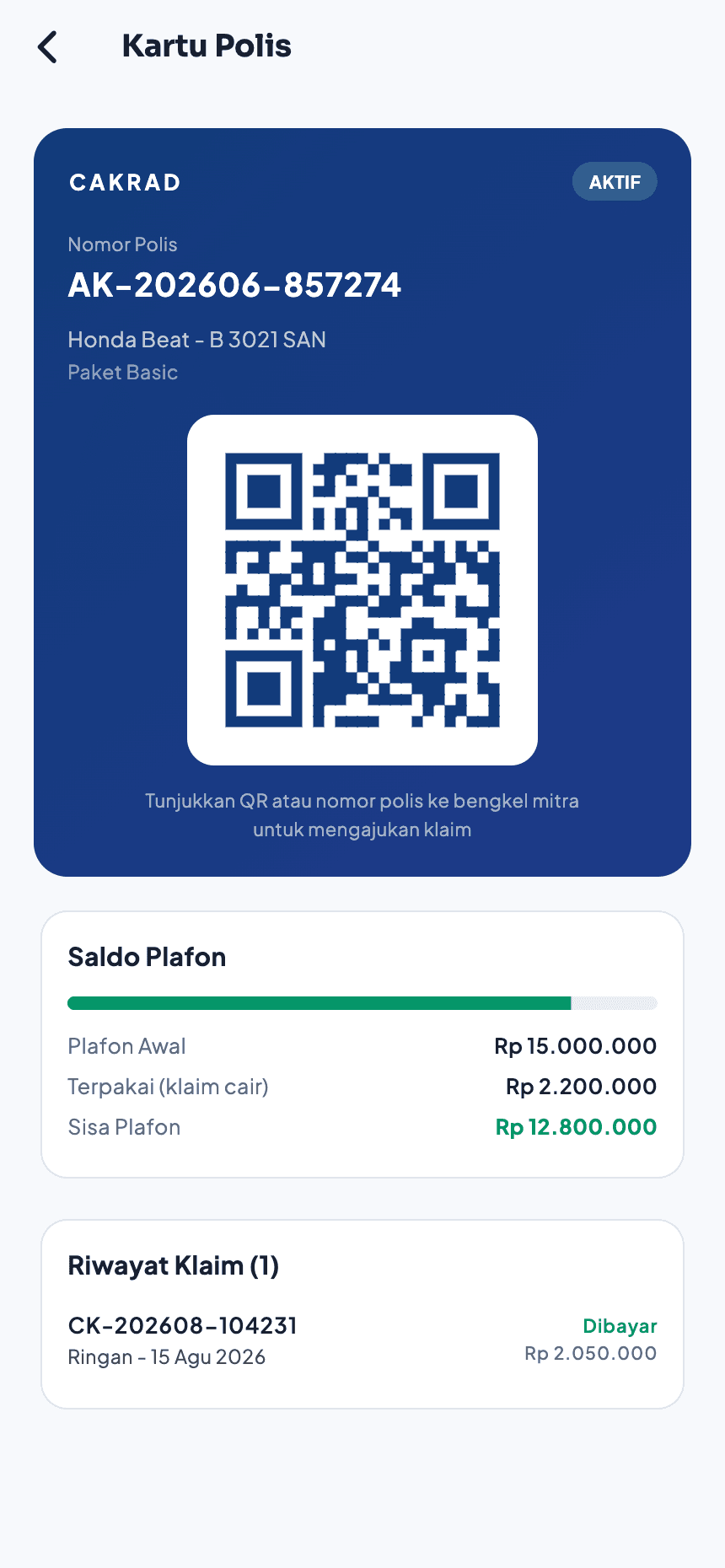 Cakrad app