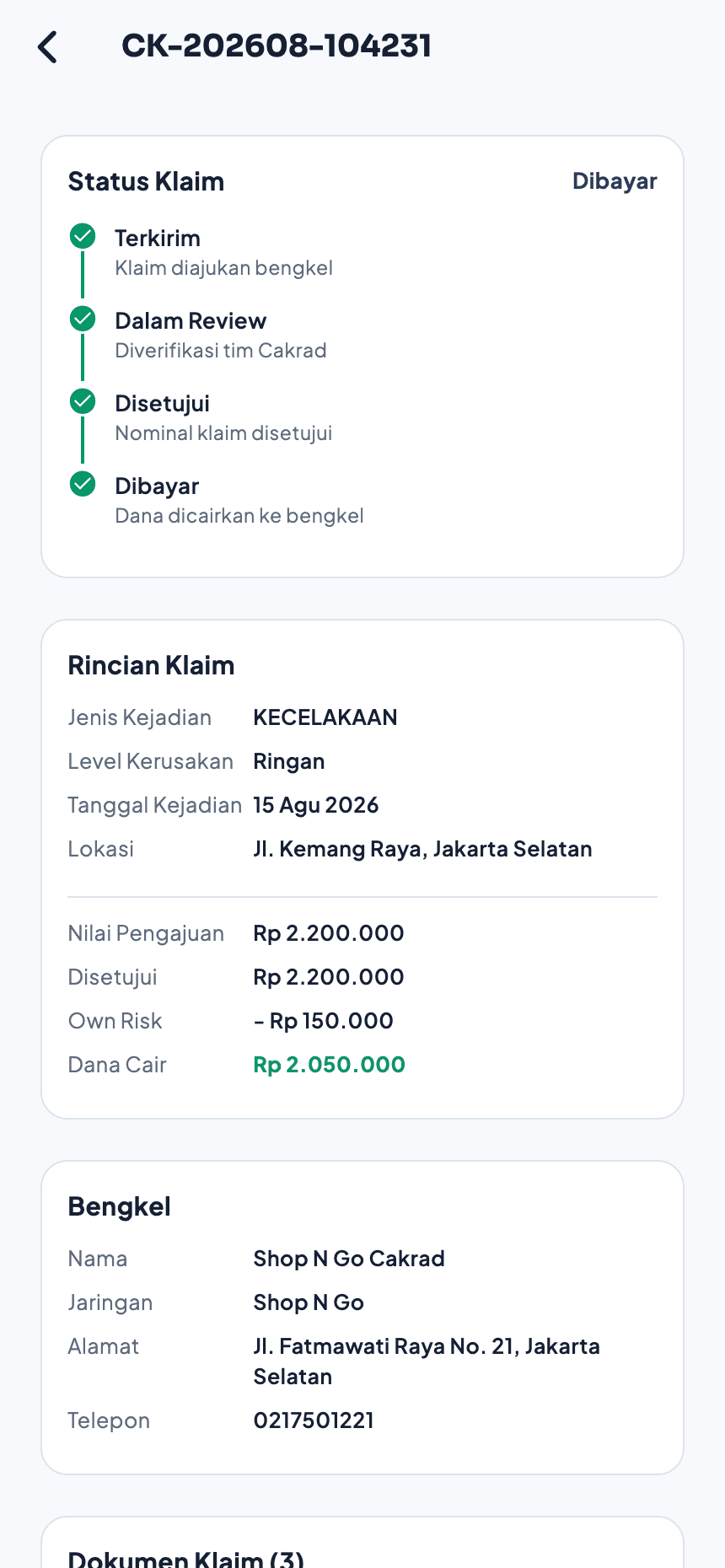 Cakrad app